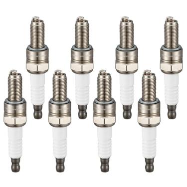 Imagem de SYKRSS Velas de ignição irídio 6955 Pacote com 8 - Compatível com Yamaha Ducati Harley-Davidson Aprilia Husqvarna MV Agusta RSV4 999 S TC250 F4RR FX140 WaveRunner etc. Motor de barco - Substitui a