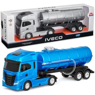 Imagem de Caminhão de Brinquedo Realista Tanque de Água e Combustível com Mangueira pode Encher