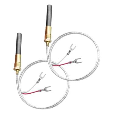 Imagem de OCHIKI Gerador De Termopilha 2 Peças 24" 750Mv Adequado Para Lareira, Fogões A Gás, Aquecedor Água, Forno Fritura, Substituição Termopar, Alumínio