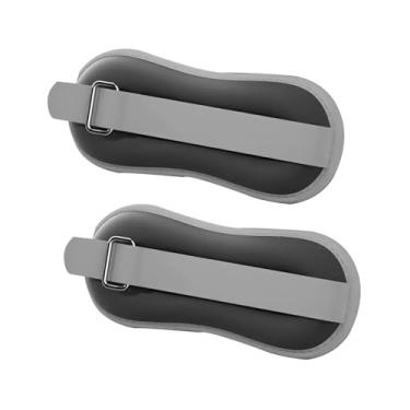 Imagem de Dynwave 2x Pesos de tornozelo, tiras de peso de perna, algemas de treino portáteis, pesos de braço para mulheres, homens e crianças para corrida, aeróbica, Preto 0.75 Kg