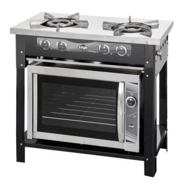Imagem de Fogão Industrial Inox a Gás 2 Bocas c/ Forno Titanyum Plus - Layr, Gás