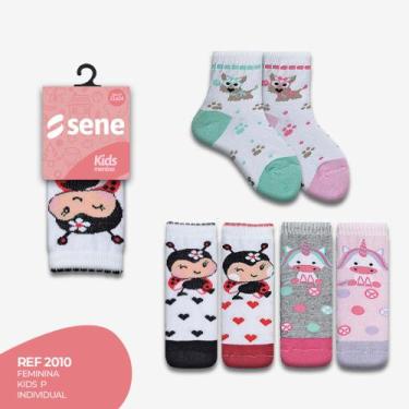 Imagem de Kit Meia Kids Revenda 6 Pares Algodão Tam. 21 À 24 - LariBabyPelucias,
