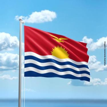 Imagem de Bandeira do Quiribati 80cmx140cm Tecido Oxford 100% Poliéster - Presen