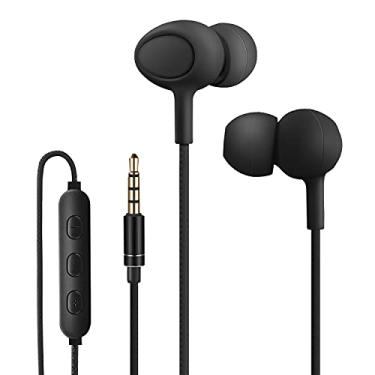 Imagem de Yiwiso Fones de ouvido para dormir, fones de ouvido confortáveis com fio para pequenos canais auriculares, isolamento de ruído, fones de ouvido intra-auriculares com microfone para dormir ronco,
