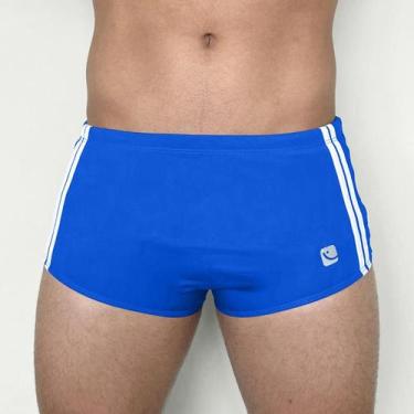 Imagem de Sunga Boxer Masculina Adulto Lisa Praia Alta Proteção Piscina Usee Bra