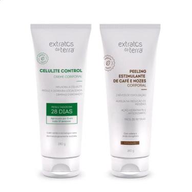 Imagem de Kit Corporal para Redução de Celulite com Peeling de Café e Nozes Extr