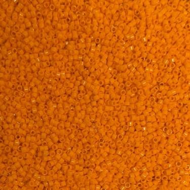 Imagem de Miyuki Delica 11/0 contas de semente - contas de vidro a granel 5 gramas e tamanho 1,6 mm 1000 peças contas de semente de vidro laranja (DB1133)