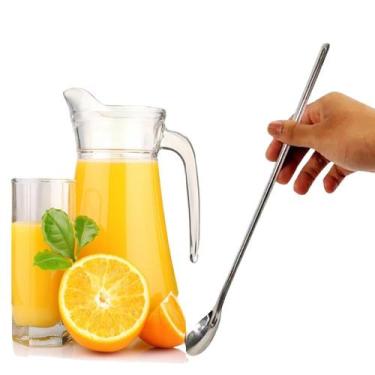 Imagem de Colher Bailarina em Aço inox 30cm Drinks Sucos - Fx