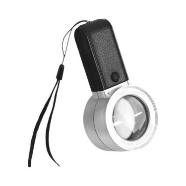 Imagem de Lupa De Luz UV LED 30X Lente Óptica De Camada Dupla Lupa De Joias Port