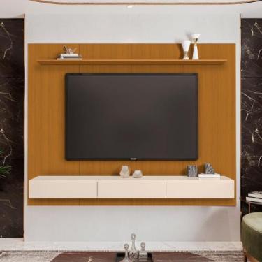 Imagem de Home Suspenso AV 1.80m Para TV Até 65'' PolegadasCor Cedro / Off White