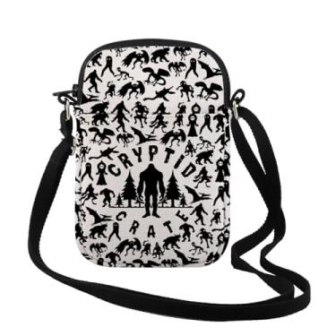 Imagem de TSOTMO Cryptid Creatures Gift Cryptid Crate Bolsa tiracolo Cryptozoology Bolsa de ombro Cryptid Lover Presente para fãs, Crate Cr, Tendência