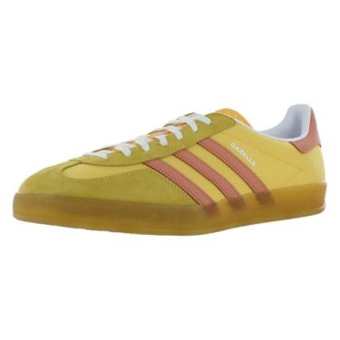 Imagem de Adidas Tênis feminino Gazelle Indoor tamanho 12,5, cor: Semi Spark/Wonder Clay/Calçado branco, Semi Spark/Wonder Clay/Calçado branco, 42