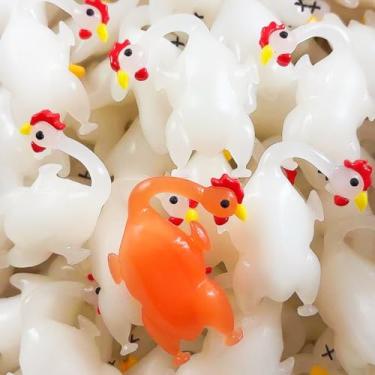 Imagem de Frango assado pato verão engraçado decoração interior de carro espelho retrovisor decoração pendurada para homens (5 peças de frango assado grande)