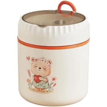 Imagem de Pote Marmita Térmica Alimentos Em Aço Inox 530ml Com Colher