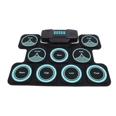 Imagem de RiToEasysports Bateria de Bateria Eletrônica Roll Up Kit de Eletrônica de Tambor Eletrônico Conjunto Com Alto -falantes Duplos DTX Modo de Jogo 2000mAh Maple de Madeira de para Crianças Iniciantes