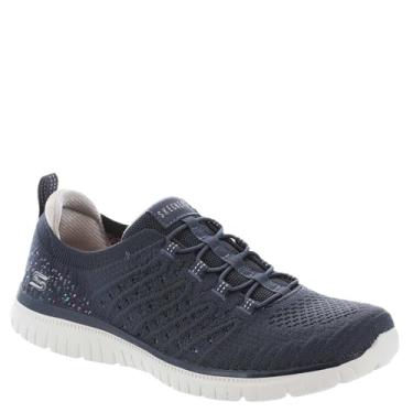 Imagem de Skechers Tênis feminino Uno Lite-Metallic Shimmers, Azul marinho, 35
