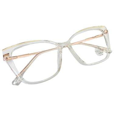 Imagem de Armação de Óculos Feminino Estilo Gatinho Elegante Sem Grau (A2)