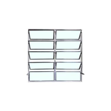 Imagem de Vitro Basculante 2 Seções Brilhante 100x150 Linha Esmeralda Vidro Liso