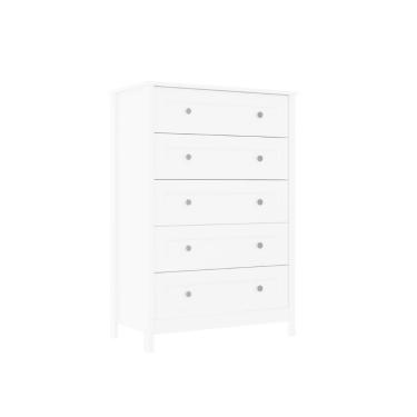 Imagem de Cômoda Alta Ditália 5 Gavetas DM-229 Branco cozy