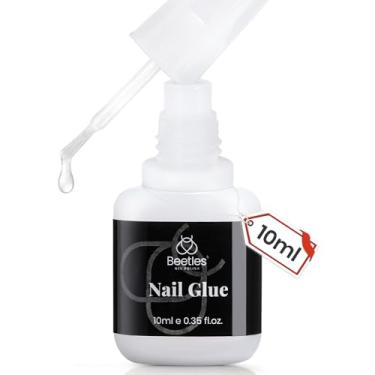 Imagem de beetles Gel Polish Cola Super Forte Para Unhas Postiças 10Ml, Sem Necessidade De Luz Uv, Pontas Pincel, Acrílicas E Postiças, Longa Duração