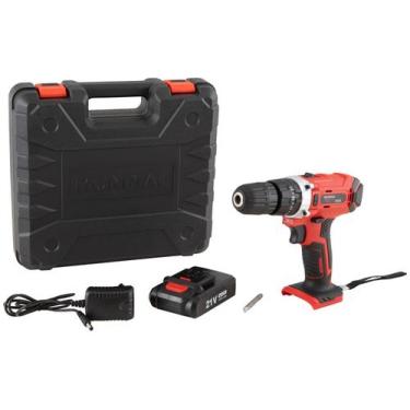Imagem de Furadeira e Parafusadeira de Impacto Mondial a Bateria 21V com Maleta 