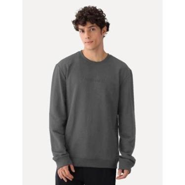 Imagem de Moletom John John Masculino Embossed Logo Chumbo Cinza Escuro-Masculino