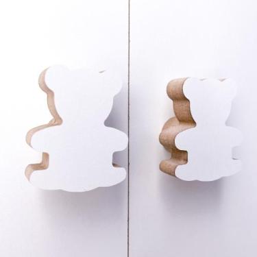 Imagem de 4 Puxadores Urso Animais Infantil Gaveta Móveis Cômoda Bebê - Souvenir