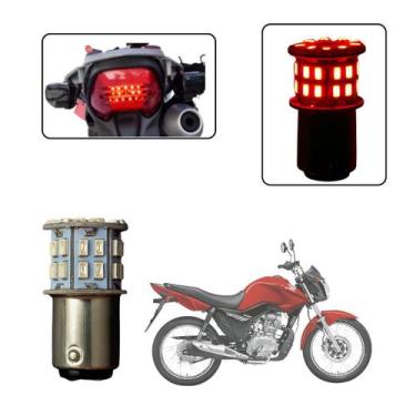 Imagem de Lâmpada Led Freio 2 Polo 1157 50 Leds Moto CG 125 Fan