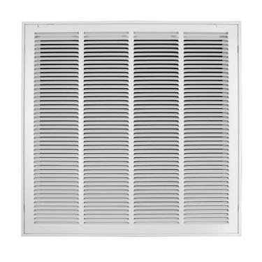 Imagem de Howeall 61 cm L x 61 cm A [Tamanho da abertura do duto] Grade de filtro de ar de retorno de aço - Face/porta removível para filtros de 2,5 cm - Grelha de cobertura de ventilação HVAC - Branca