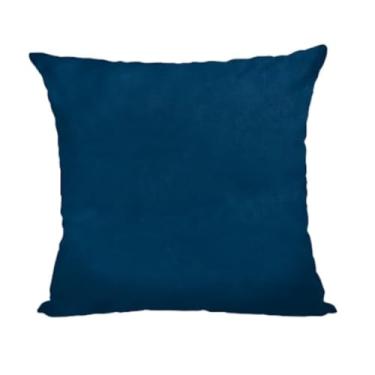 Imagem de Almofadas Coloridas 45x45cm em Suede com Enchimento (1, Azul, Quadrado)