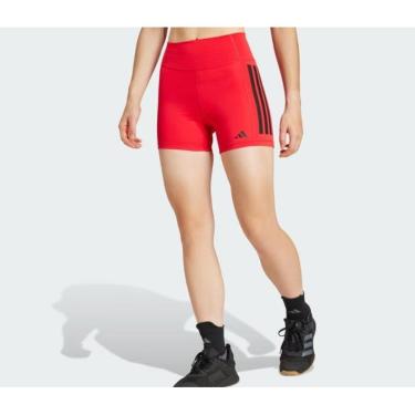 Imagem de Shorts Adidas Bold Optime JN4583 Vermelho-Feminino