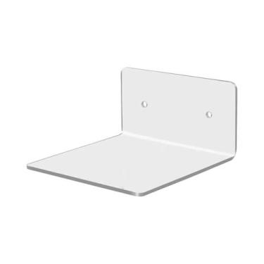 Imagem de Prateleira De Parede Em Acrílico Transparente Em Forma De L, Adesiva, 