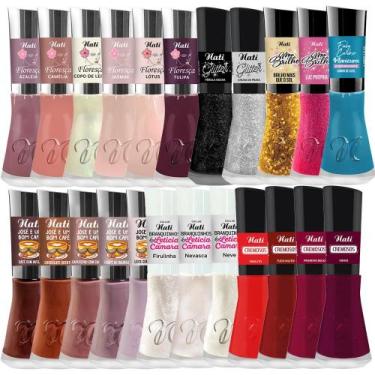 Imagem de Kit 15 Esmaltes Sortidos Manicure Atacado Nati