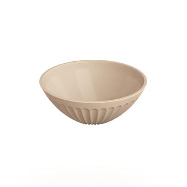 Imagem de Bowl Multiuso Plástica, Livre de BPA, Design Moderno, Pote P/Saladas Frutas Comida, Tigela, Utensílio de Cozinha, Resistente, Prático (Capuccino, 400ml)