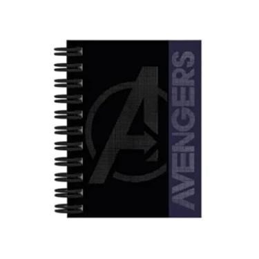 Imagem de MINICADERNO POP VINGADORES - PRETO E AZUL - CULTURAMA - 80FLS