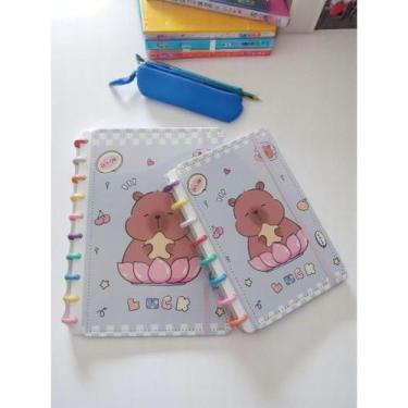 Imagem de Caderno de Disco inteligente Capa Dura Capivara Disco B5 e A5 com 80 f