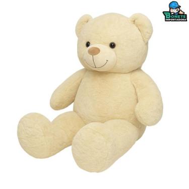 Imagem de Urso de Pelúcia Gigante 1 Metro Antialérgico Lavável com Zíper - Toy K