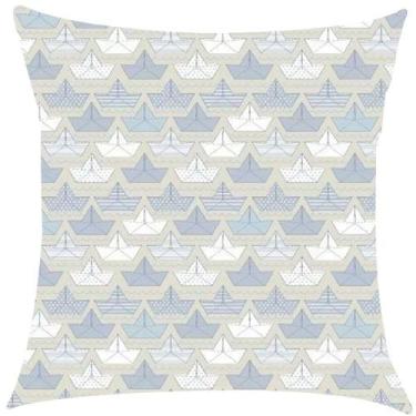 Imagem de Capa de Almofada Impermeável Barquinho  43x43cm - Karsten