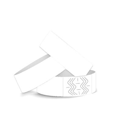 Imagem de Pulseiras de papel descartáveis, 800 unidades, 16 cores, impermeável, para eventos, identificação hospitalar, festa (branca)