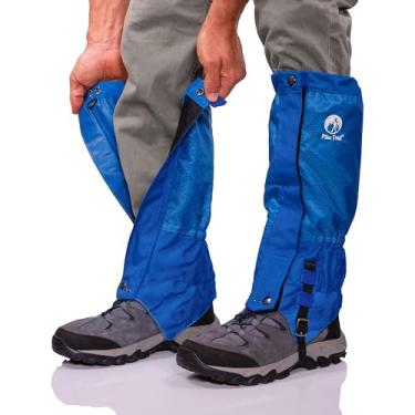 Imagem de Pike Trail Polainas de perna ajustáveis – leves, impermeáveis – protetores de perna para homens e mulheres – Itens essenciais de trilha ideais para caça, caminhada e pesca – azul (midnight blue) - 1