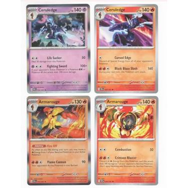 Imagem de Armarouge & Ceruledge – Pokemon 4 Card Lot – Surging Sparks – 034/191 – 035/191