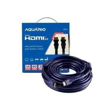 Imagem de Cabo Hdmi Aquario 4k15 4k Macho X Macho 2.0 15m