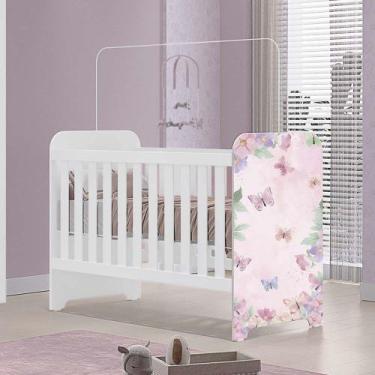 Imagem de Berço Tuboarte Otto 100% MDF Selo Inmetro, Jardim Encantado