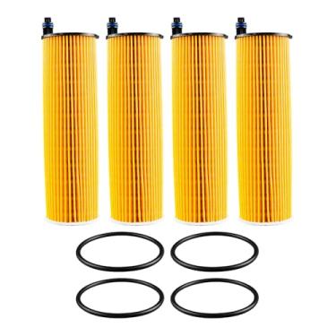 Imagem de Filtros de óleo do motor com junta para Mercedes-Benz Sprinter 2500 3500 3500XD 2023 2024 Substitua A6541801100 6541801100, 4 peças