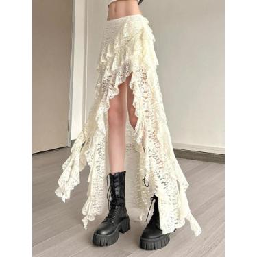 Imagem de Tendência De Verão Feminina, Saias Justas, Chique, Bainha Irregular, B