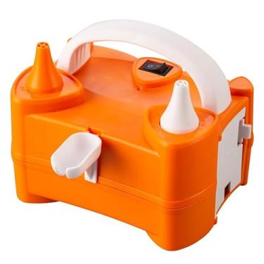 Imagem de Bomba elétrica de balão IDAODAN, máquina de soprar balão elétrico portátil, bomba de ar com bico duplo, rosa vermelha, inflador de balão 110V 400W para decorações de festas