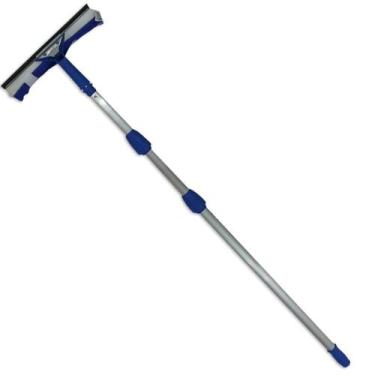 Imagem de Rodo Limpa Vidros Telescópico Cabo Extensor 6 Mts Para Janelas Altas -
