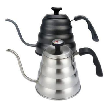 Imagem de Chaleira Bico De Ganso Fino Barista Cafe C/ Termôtro 1.2 L - Cloud Ket