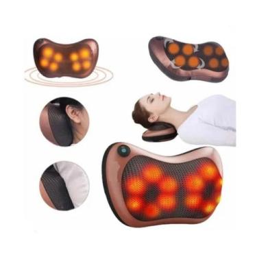 Imagem de Travesseiro Massageador De Pescoço Shiatsu Veicular Almofada - Mmx