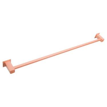 Imagem de Porta Toalha De Banheiro 60cm Aço Inox 304 Rosé Gold Q-T60RG - PERFIL 